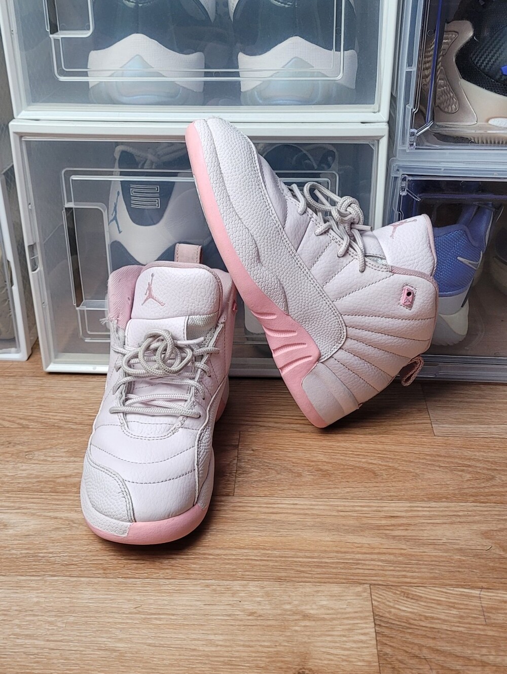 Air Jordan 12 Pearl Pink 510816-600 Girls Youth Size 3y